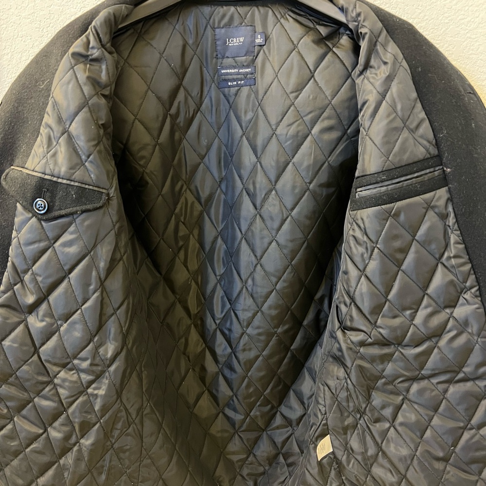 J. Crew Black University Jacket Pea Coat - Vintage - Men’s - Picture 9 of 16